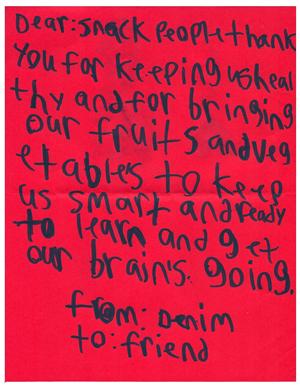 student thank you 